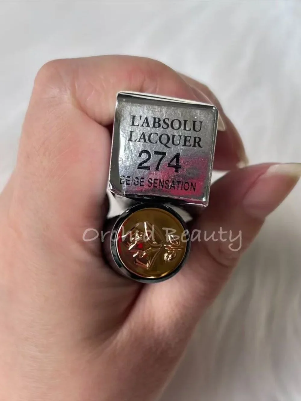 Lancome l'absolu Longwear Lip Lacquer~274 Beige Sensation~Full Size~New In Box